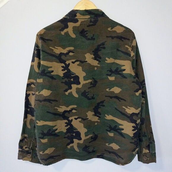 Sanctuary Camo Utility Jacket Shacket-Large-Pockets-Unlined-Lightweight - Picture 5 of 8